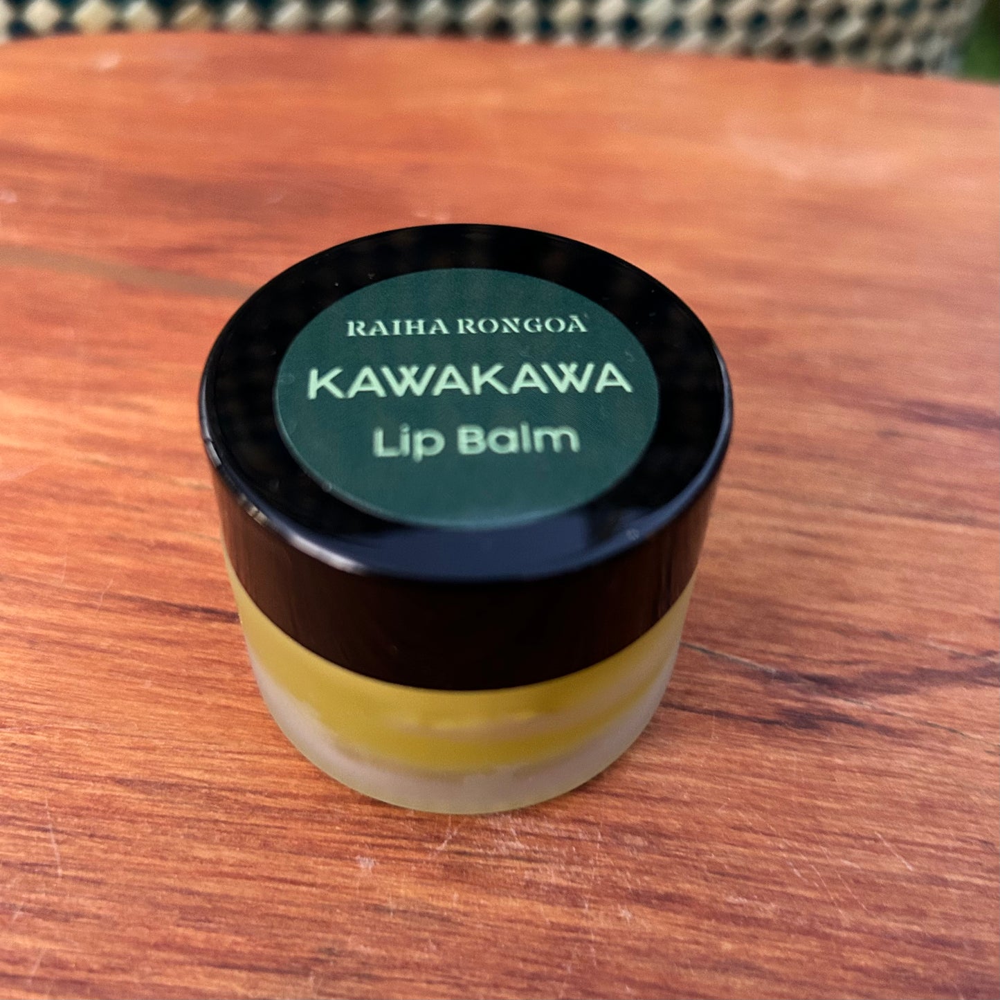 Kawakawa Lip Balm Glass Jar